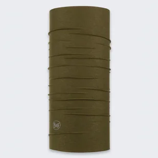 Chusta wielofunkcyjna Buff Safety Original EcoStretch Solid Military - Czapki i chusty sportowe damskie - miniaturka - grafika 1