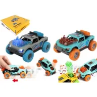 Samochody i pojazdy dla dzieci - Samochodzik terenówka z klekoczącym silnkiem mix Pro Kids - miniaturka - grafika 1