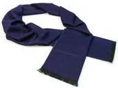 Apaszki i szaliki męskie - Granatowo-szary szalik męski R36 - miniaturka - grafika 1