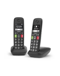 Gigaset E290 Duo black L36852-H2901-B101 - Telefony stacjonarne - miniaturka - grafika 1