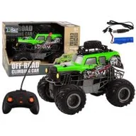 Zabawki zdalnie sterowane - Terenówka RC 1:16 zielona Leantoys - miniaturka - grafika 1