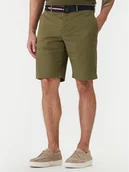 Spodenki męskie - Tommy Hilfiger Szorty materiałowe Denton MW0MW42349 Khaki Slim Fit - miniaturka - grafika 1