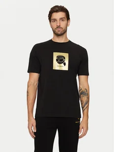 KARL LAGERFELD T-Shirt 755460 551235 Czarny Regular Fit - Koszulki męskie - miniaturka - grafika 1
