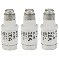 Bezpieczniki elektryczne - Wkładka topikowa D02 GG 20 A 3szt. 1822 - 00 ETI - miniaturka - grafika 1