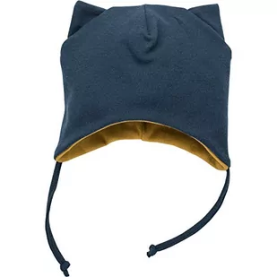 Pinokio Wrapped Bonnet with Ears, Czapka na słuchawki, Blue Navy, Granatowy - Słuchawki - miniaturka - grafika 1