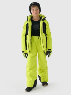 4F Kurtka narciarska membrana 8000 chłopięca - zielona 164 (13-14 lat) - Kurtki i kamizelki sportowe męskie - miniaturka - grafika 1