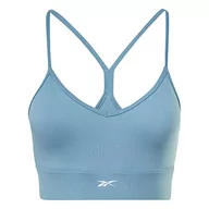 Biustonosze - Reebok Damski biustonosz sportowy, stalowy niebieski S23-R, L - miniaturka - grafika 1