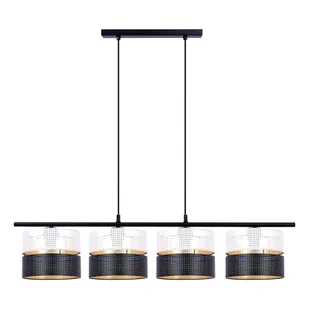 Lampa wisząca z czterema abażurami na listwie K-5293 z serii VEGA - Lampy sufitowe - miniaturka - grafika 1