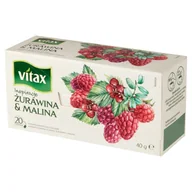 Herbata - Vitax HERBATA INSPIRATIONS ŻURAWINA&MALINA 20 TOREBEK - miniaturka - grafika 1