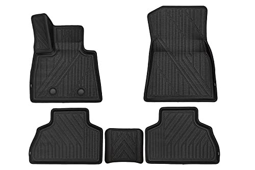 Element Premium antypoślizgowe maty gumowe 3D niestandardowe Kvest dla BMW X5, Cross, 2018-> 5 szt. (czarny, czarny) bez pudełka