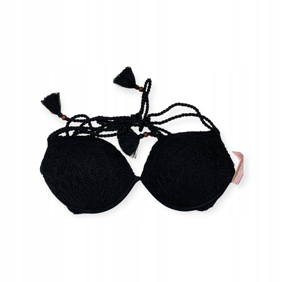 Czarny stanik k��pielowy VICTORIA'S SECRET 32D