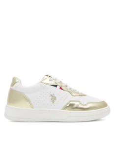 U.S. Polo Assn. Sneakersy DENNY004A Biały - Buty dla dziewczynek - miniaturka - grafika 1