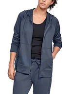 Koszulki i topy damskie - Under Armour koszulka damska Tech Terry Fz z długim rękawem Downpour Gray/Black/Black (044) XS 1344487-044-X-Small - miniaturka - grafika 1