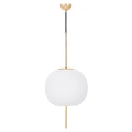 Lampy sufitowe - NOWOCZESNA LAMPA WISZĄCA ZŁOTA ALPINA D33 - miniaturka - grafika 1