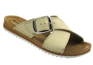 Klapki i japonki damskie - Klapki damskie ze skórzaną wkładką słomkowe Inblu VO-4GU - miniaturka - grafika 1