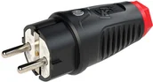 Kostki, złączki, wtyczki - PCE Wtyczka gumowa 16A 2P+Z 230V SCHUKO VDE IP54 /guma-poliamid/ TAURUS2 0511-sr 0511-sr - miniaturka - grafika 1