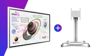 Monitory reklamowe i wyświetlacze - Samsung Flip Pro 55" WM55B z celexon Seoul wózkiem - miniaturka - grafika 1