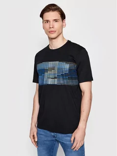 Koszulki męskie - Pierre Cardin T-Shirt 20380/000/2028 Czarny Modern Fit - grafika 1