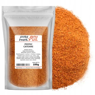 PIEPRZ CAYENNE 100g Kajeński mielony bardzo ostry naturalny jakość Kol-Pol - Pieprz - miniaturka - grafika 1