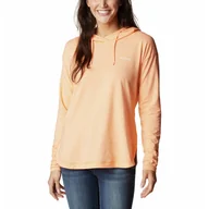 Bluzy damskie - Damska bluza Columbia Sun Trek EU Hooded Pullover peach heather - XS - miniaturka - grafika 1