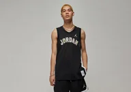 Koszulki męskie - Nike Air Jordan Sport Dna Mesh Jersey Black - miniaturka - grafika 1