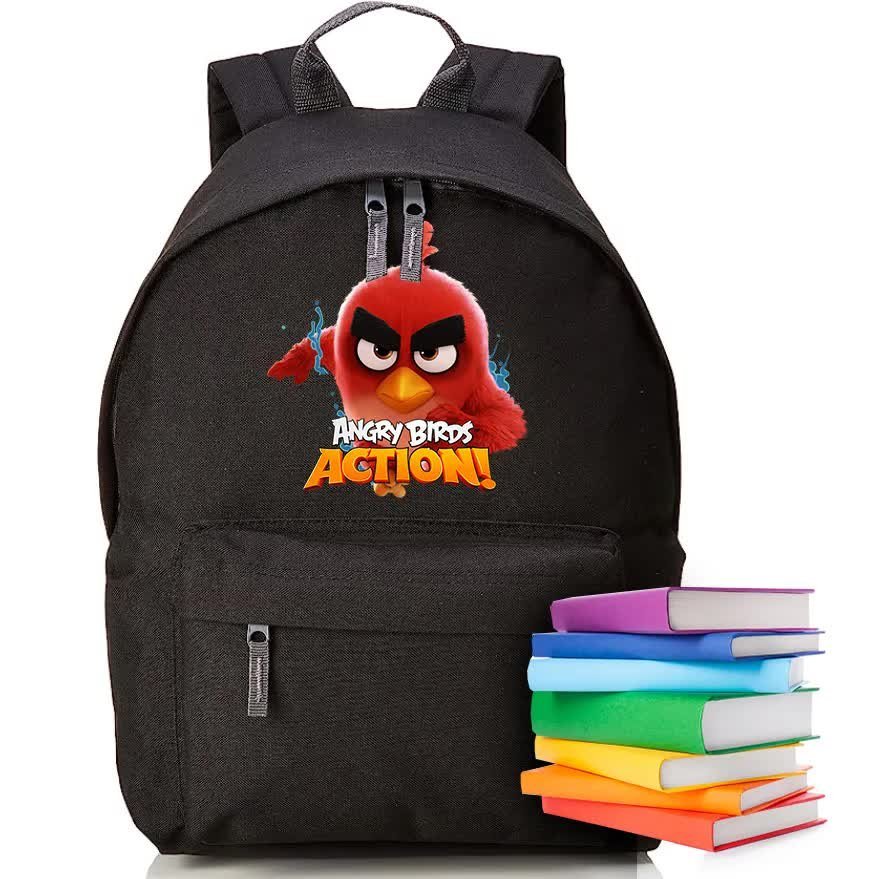 PLECAK Czarny Szkolny ANGRY BIRDS Różne Wzory MiX