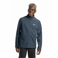 Kurtki męskie - Męska kurtka polarowa Jack Wolfskin WINTERSTEIN FZ M midnight sky - 3XL - miniaturka - grafika 1