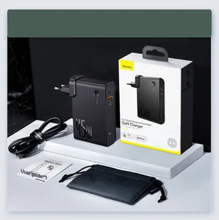 Baseus GaN power bank 10000 mAh ładowarka sieciowa PPS 45 W USB / USB Typ C Quick Charge 3.0 Power Delivery (azotek galu) + kabel USB Typ C 1 m biały (PPNLD-C02) - Ładowarki do telefonów - miniaturka - grafika 7