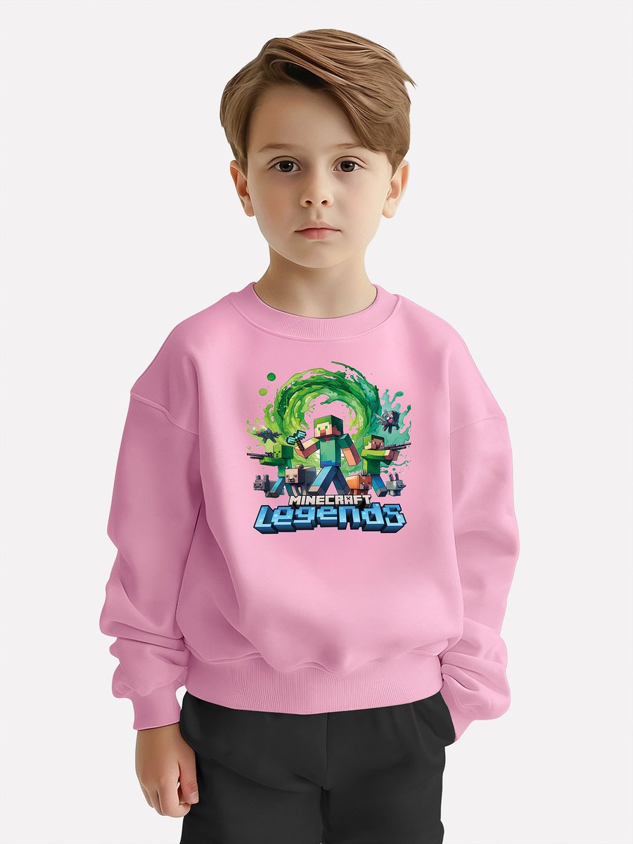 BLUZA DZIECIĘCA MINECRAFT LEGENDS 104 MŁODZIEŻOWA WZORY PREZENT JAKOŚĆ