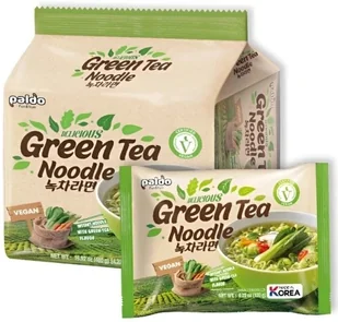 Green Tea Noodle, zupa makaronowa z aromatem zielonej herbaty 4 x 120g - Paldo - Kuchnie świata - miniaturka - grafika 1