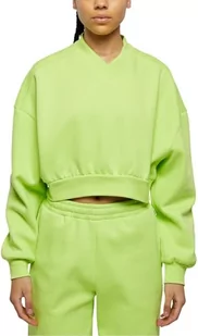 Urban Classics Damska bluza damska Cropped V-Neck Frozenyellow XS, Frozenyellow, XS - Bluzy damskie - miniaturka - grafika 1
