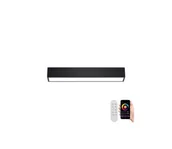 Lampy sufitowe - Immax NEO 07254L - Ściemnialne oświetlenie LED LUNGO 20W/230V Wi-Fi Tuya czarny + pilot - miniaturka - grafika 1