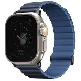 Pasek wymienny Uniq Revix Premium Edition Reversible na Apple Watch 42/44/45/49mm (UNIQ-45MM-REVPPRUMBLU) Niebieski - Akcesoria do smartwatchy - miniaturka - grafika 1