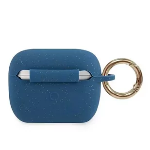 Guess GUACAPSILGLBL AirPods Pro cover niebieski/blue Silicone Glitter - Akcesoria do słuchawek - miniaturka - grafika 2
