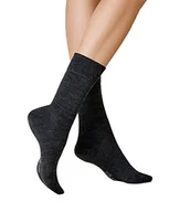 Skarpetki damskie - KUNERT Miękka wełna bawełna, skarpetki damskie, szare (ANTHRAZITMEL 4050), 35/38 EU, Szary (antracyt Mel 4050), 36-38 EU - miniaturka - grafika 1