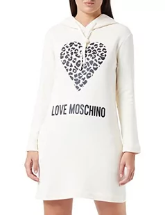 Love Moschino Sukienka damska, kremowy, 48 - Sukienki - miniaturka - grafika 1