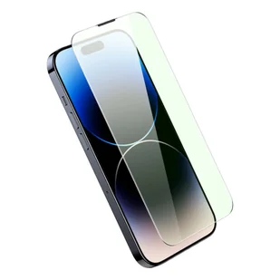 Szkło hartowane Baseus Anti Blue Light 0.3mm Glass Apple iPhone 14 Pro Max z filtrem przeciwpyłowym + ramka montażowa - Szkła hartowane na telefon - miniaturka - grafika 5