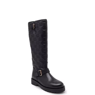 TWINSET Skórzane oficerki - Kozaki damskie - miniaturka - grafika 1