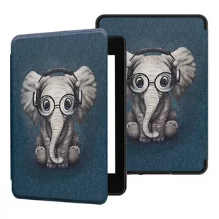 Kindle Strado Etui graficzne Smart Case do Paperwhite 1/ 2/ 3 (Elephant) DNETGCKINDLE123.ELE - Etui do tabletów - miniaturka - grafika 1
