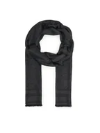 Apaszki i szaliki damskie - Tommy Hilfiger Szal Th Monogram Scarf AW0AW18273 Czarny - miniaturka - grafika 1