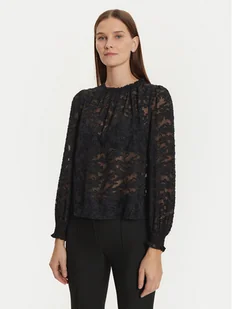 Morgan Bluzka 242-OJOUR Czarny Regular Fit - Bluzki damskie - miniaturka - grafika 1