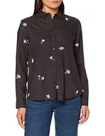 Koszule damskie - Lee Damska koszula z jedną kieszenią, Faded Black Og, XS - miniaturka - grafika 1