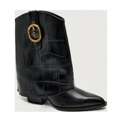 Botki damskie - Kurt Geiger Skórzane kowbojki 225-FOLD OVER - miniaturka - grafika 1