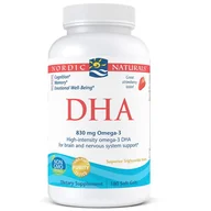 Witaminy i minerały dla sportowców - NORDIC NATURALS NORDIC NATURALS DHA 180caps - miniaturka - grafika 1
