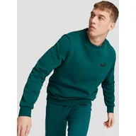 Bluzy sportowe męskie - Bluza Męska Puma Wkładana Ocieplana Ciemna Zieleń 586683-20 - miniaturka - grafika 1
