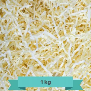 Creative Deco papier cięty pakowy, wypełniacz papierowy, 1000g, kremowy - Folia, papier śniadaniowy, serwetki - miniaturka - grafika 1