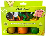 Masy plastyczne - ChildGen, Zestaw kreatywny MAŁY ARTYSTA, 100% naturalna ciastolina i 8 kształtów, MINI PREMIUM SET - miniaturka - grafika 1