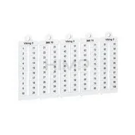 Kanały kablowe - Legrand Płytki oznaczników VIKING3 szerokość 6mm 1-10 pionowe 039565 1000szt. 039565 - miniaturka - grafika 1