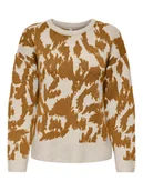 Swetry damskie - ONLY Sweter w kolorze jasnobrązowo-beżowym - miniaturka - grafika 1