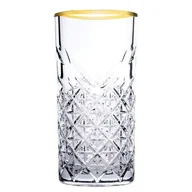 Szklanki - Komplet 4 wysokich szklanek Timeless Gold 295 ml PASABAHCE - miniaturka - grafika 1